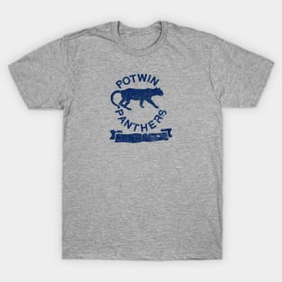 Potwin Panthers Navy Logo T-Shirt